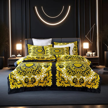 Golden Elegant Renaissance 1200TC Egyptian Cotton Bedding Set